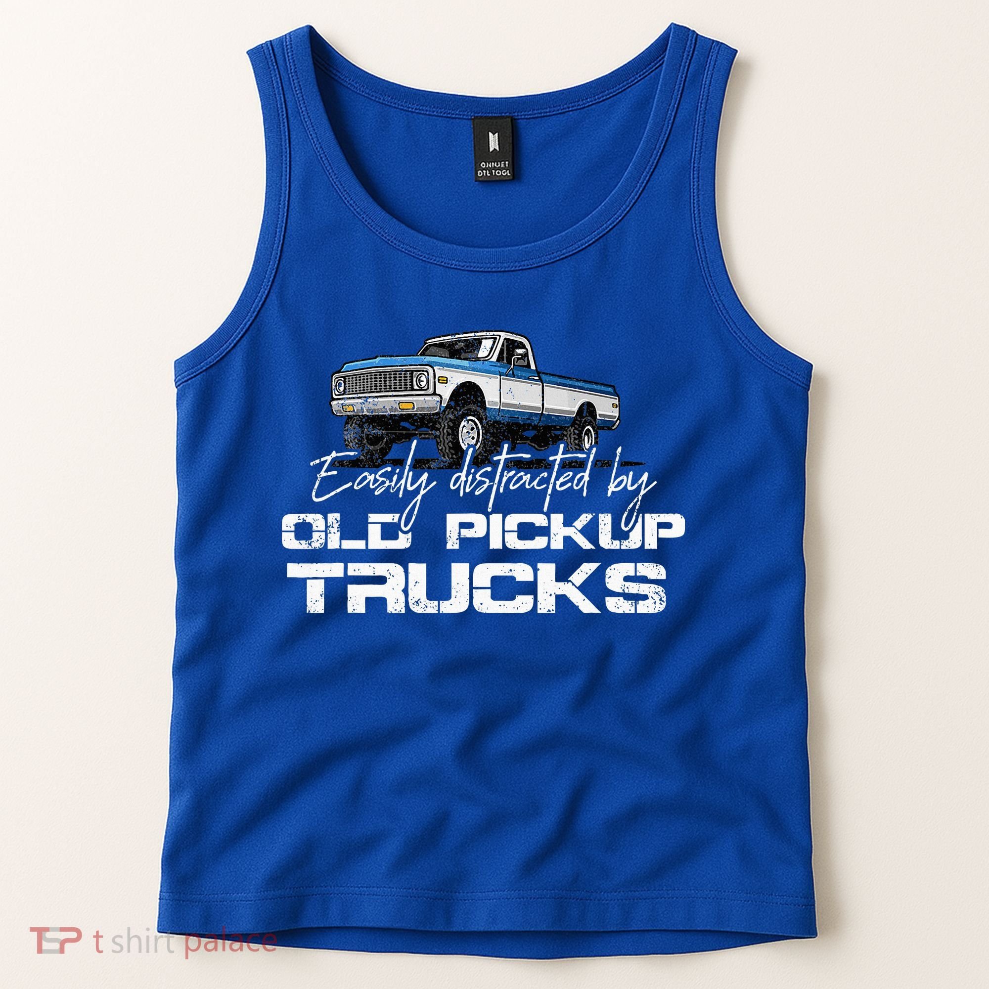 Easily Distracted By Old Pickup Trucks Tank Top