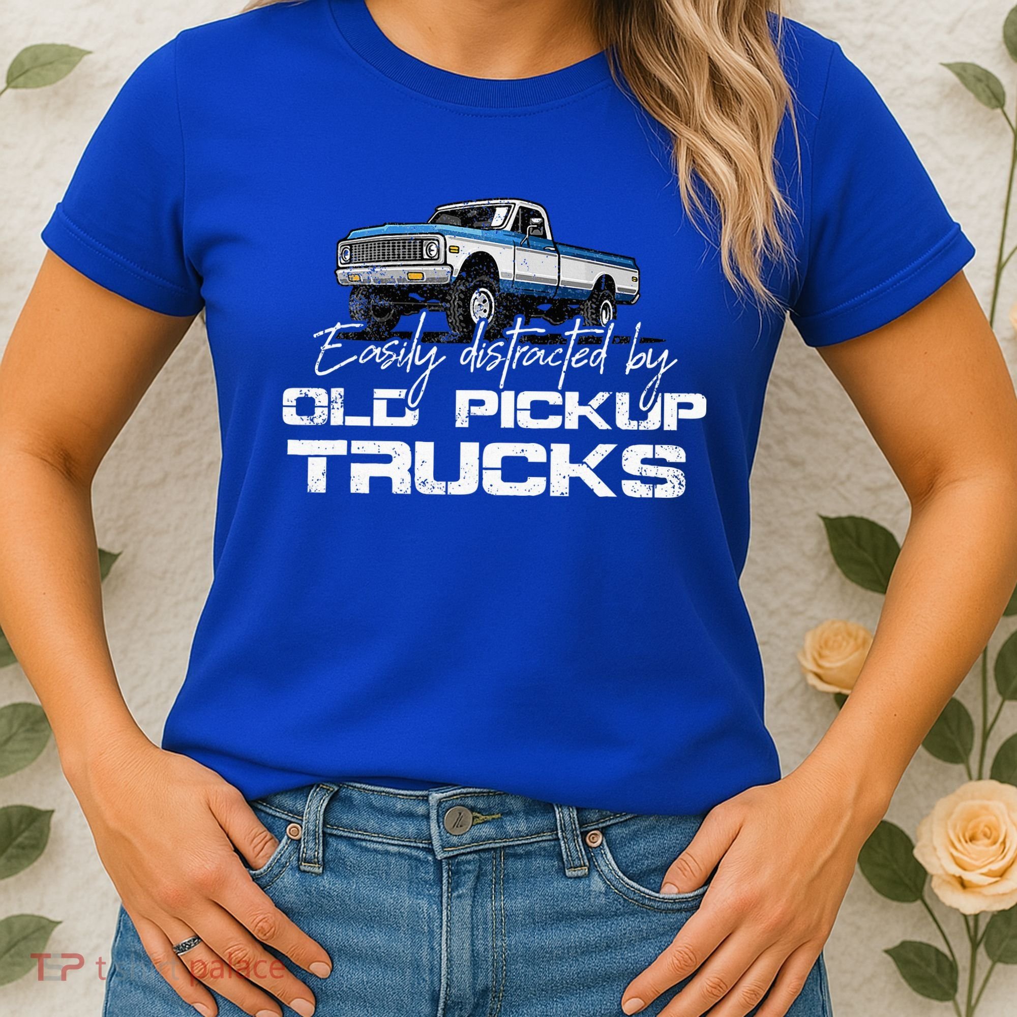 Easily Distracted By Old Pickup Trucks Women's T-Shirt