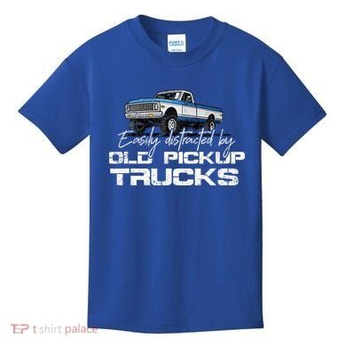 Easily Distracted By Old Pickup Trucks Kids T-Shirt