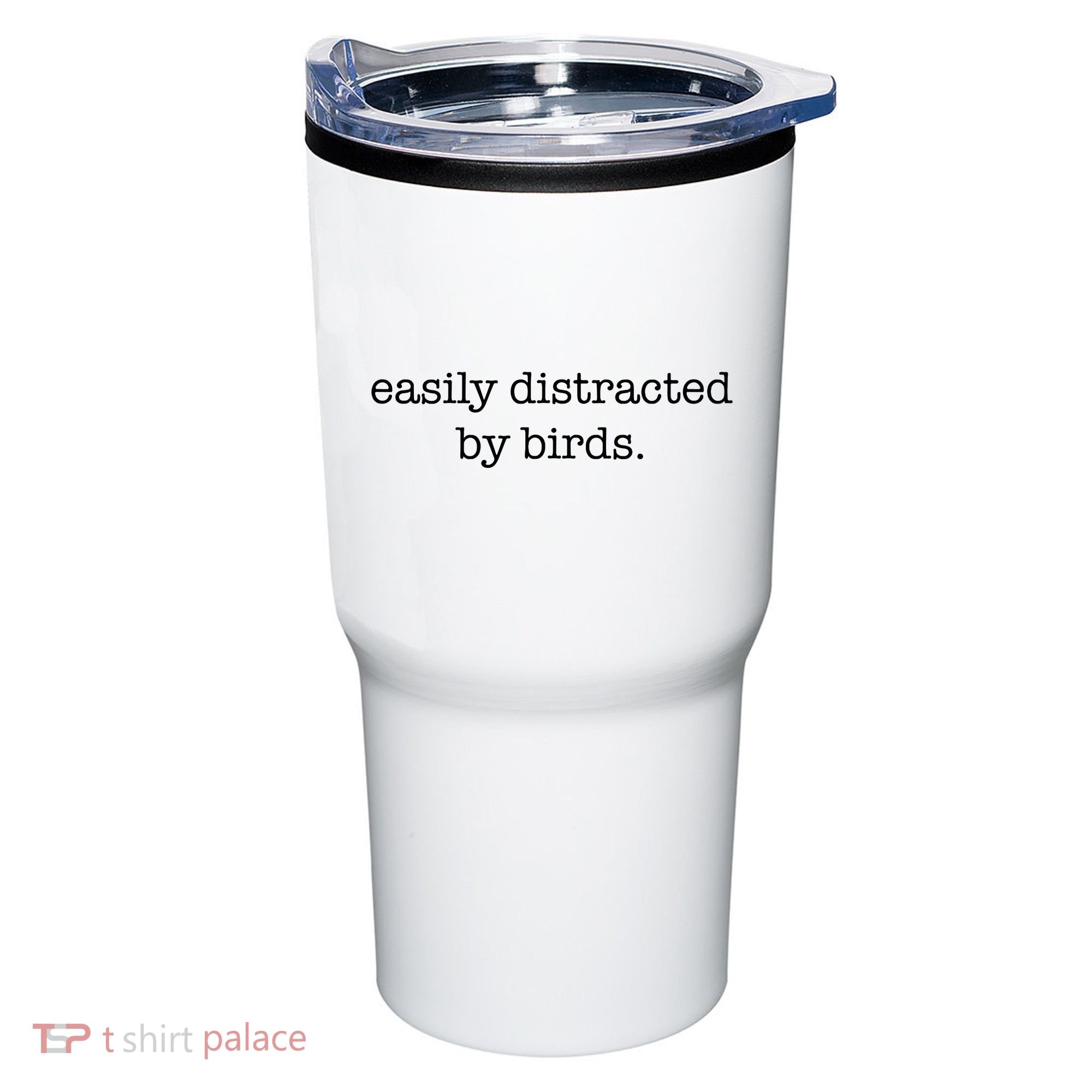 Easily Distracted By Birds Minimalist Birdwatching Birder Tumbler