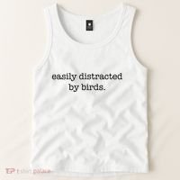 Easily Distracted By Birds Minimalist Birdwatching Birder Tank Top thumb 2