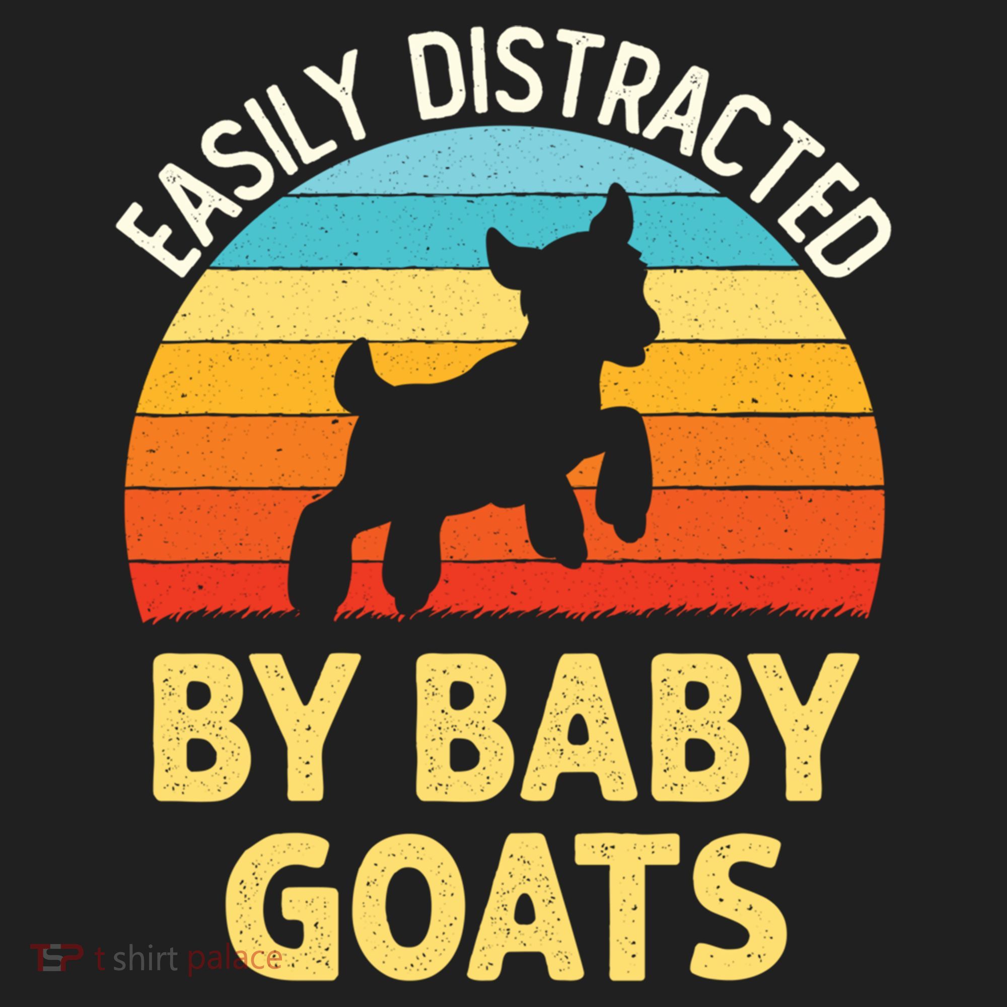 Easily Distracted By Goats Funny Goat Lovers Graphic Gift Beanie