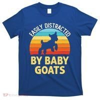 Easily Distracted By Goats Funny Goat Lovers Graphic Gift T-Shirt thumb 0