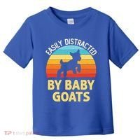 Easily Distracted By Goats Funny Goat Lovers Graphic Gift Toddler T-Shirt thumb 0