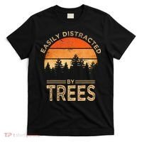 Easily Distracted By Trees Vintage Funny Tree T-Shirt thumb 0