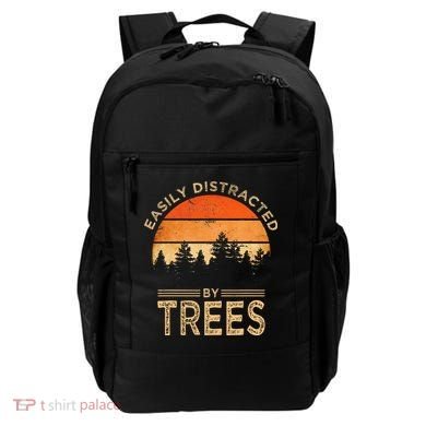 Easily Distracted By Trees Vintage Funny Tree Backpack