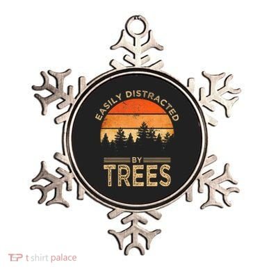Easily Distracted By Trees Vintage Funny Tree Ornament
