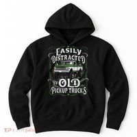 Easily Distracted By Old Pickup Trucks Easily Distracted By Hoodie thumb 0