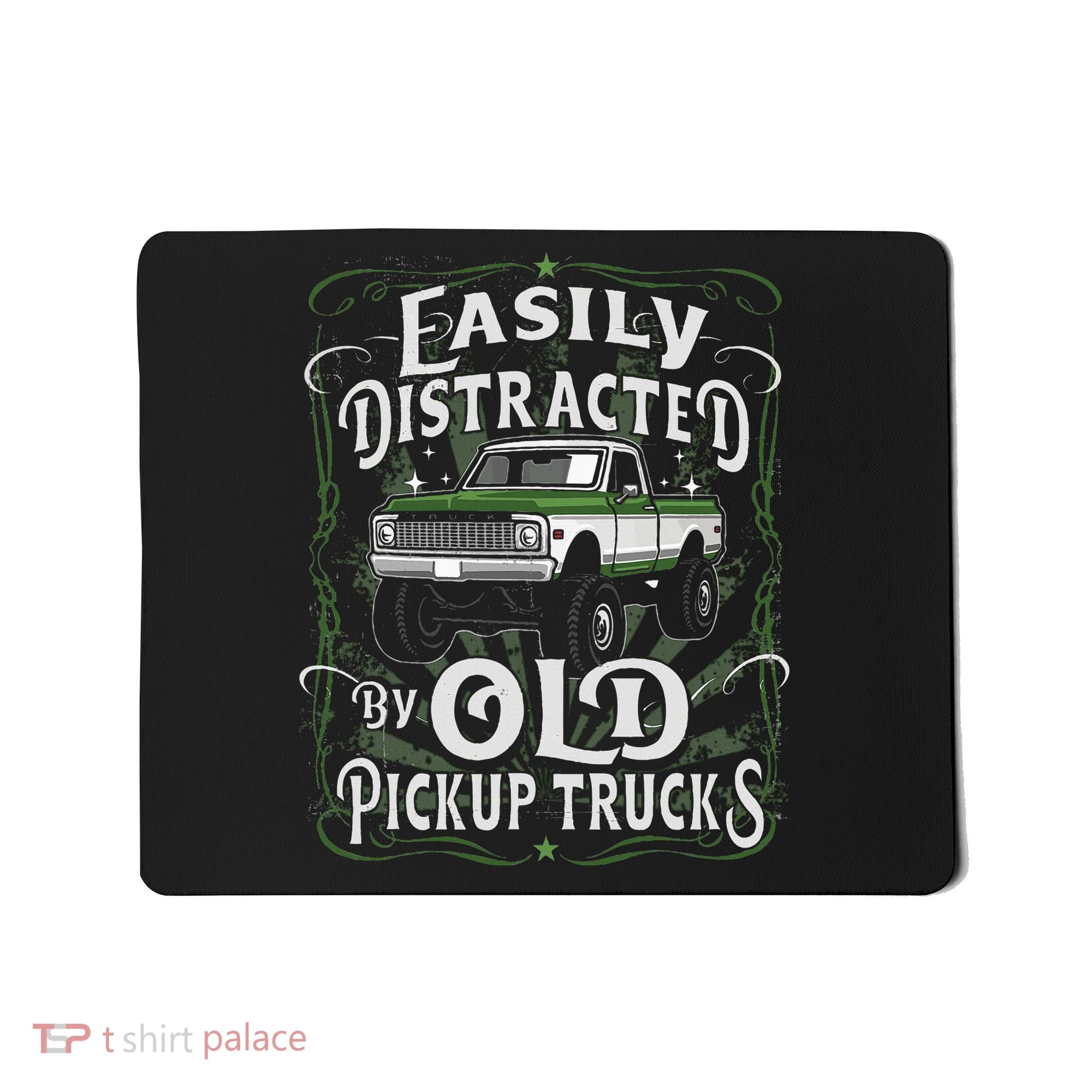 Easily Distracted By Old Pickup Trucks Easily Distracted By Mousepad