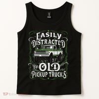 Easily Distracted By Old Pickup Trucks Easily Distracted By Tank Top thumb 2
