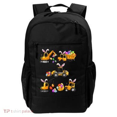 Easter day Bunny Construction Trucks Funny Boy Backpack