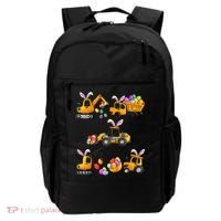 Easter day Bunny Construction Trucks Funny Boy Backpack thumb 0