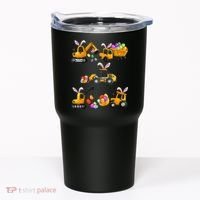 Easter day Bunny Construction Trucks Funny Boy Tumbler thumb 0