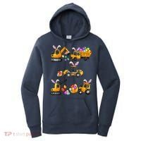 Easter day Bunny Construction Trucks Funny Boy Women's Hoodie thumb 0