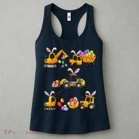 Easter day Bunny Construction Trucks Funny Boy Women's Tank Top thumb 3