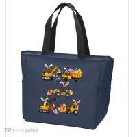 Easter day Bunny Construction Trucks Funny Boy Tote Bag thumb 3