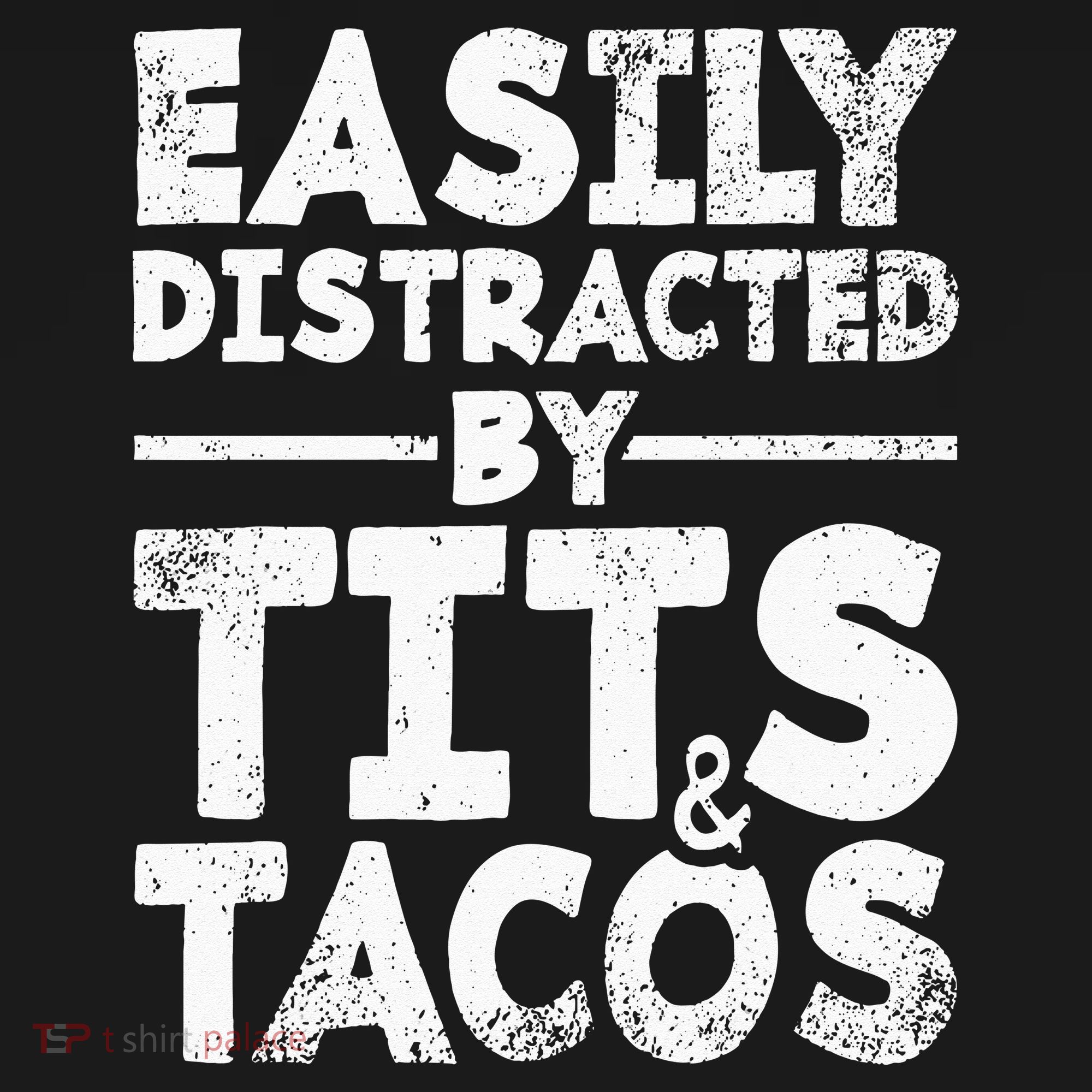 Easily Distracted By Tits And Tacos Adult Humor Gift Tank Top