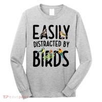 Easily Distracted By Birds Long Sleeve Shirt thumb 0