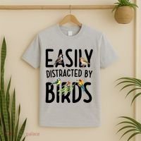 Easily Distracted By Birds T-Shirt thumb 2