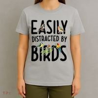 Easily Distracted By Birds T-Shirt thumb 4