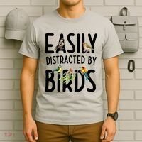 Easily Distracted By Birds T-Shirt thumb 6