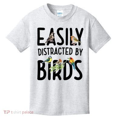 Easily Distracted By Birds Kids T-Shirt