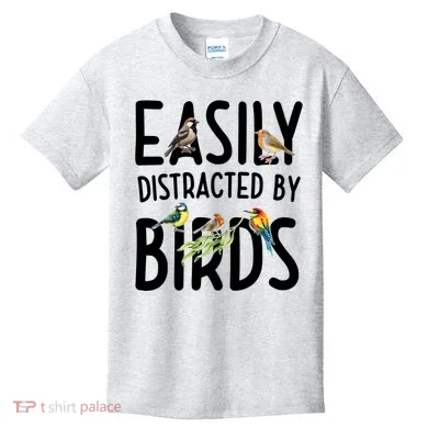 Easily Distracted By Birds Kids T-Shirt