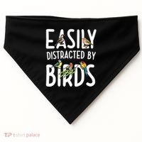 Easily Distracted By Birds USA-Made Doggie Bandana thumb 0