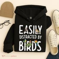 Easily Distracted By Birds Hoodie thumb 4