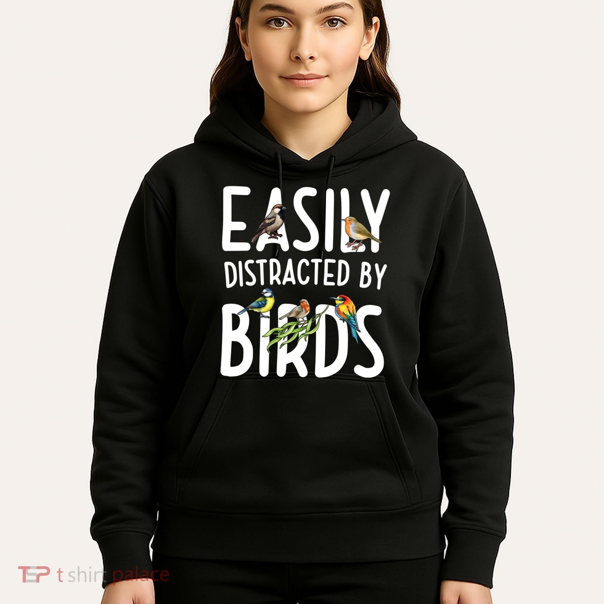 Easily Distracted By Birds Hoodie