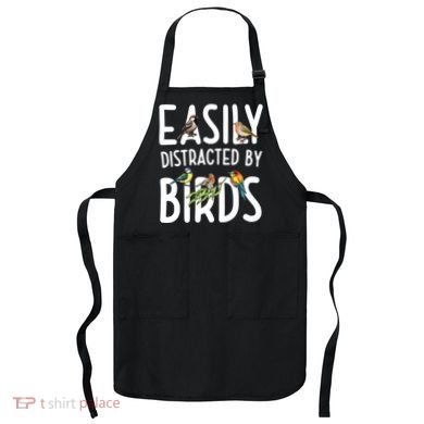 Easily Distracted By Birds Apron