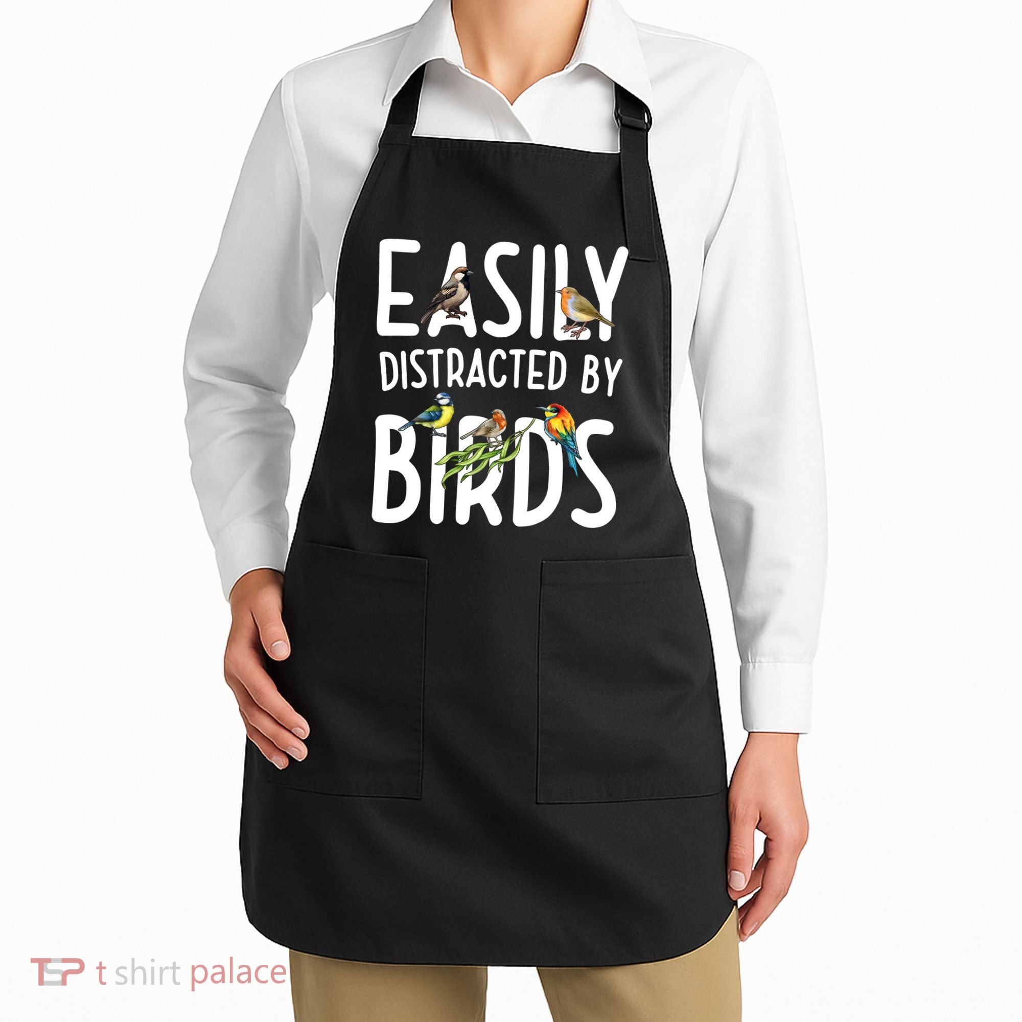 Easily Distracted By Birds Apron