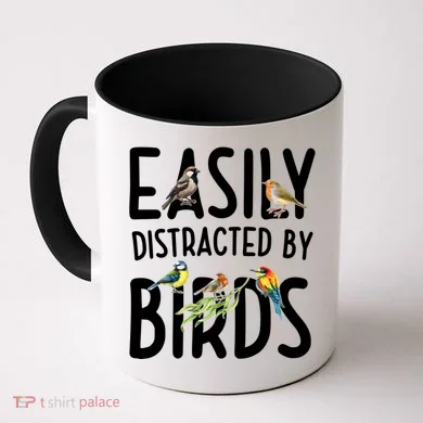 Easily Distracted By Birds Coffee Mug