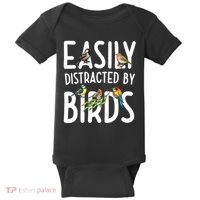 Easily Distracted By Birds Baby Bodysuit thumb 0