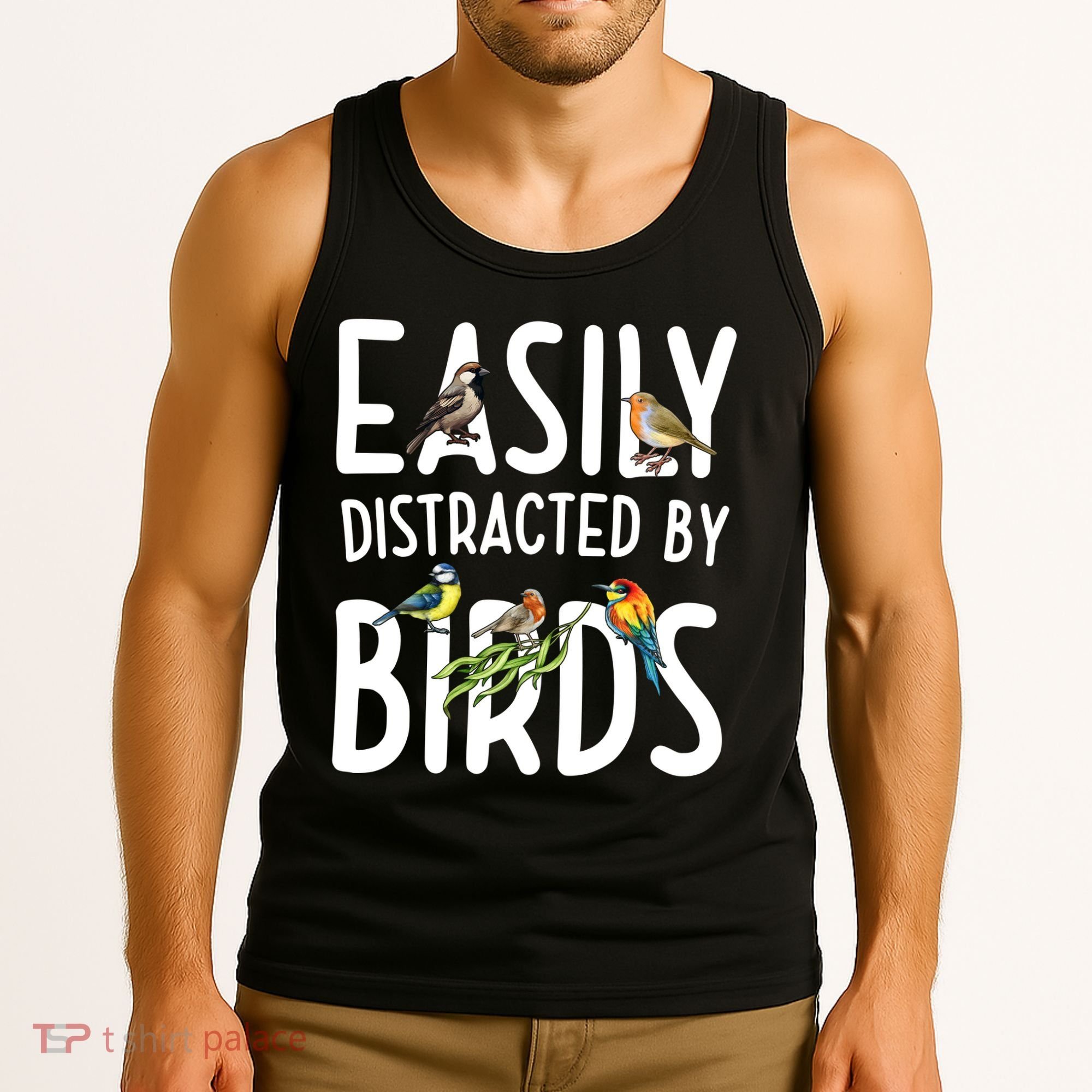 Easily Distracted By Birds Tank Top
