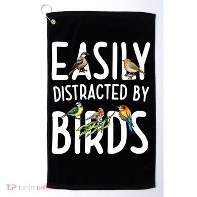 Easily Distracted By Birds Golf Towel