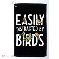 Easily Distracted By Birds Golf Towel thumb 0