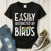 Easily Distracted By Birds Women's T-Shirt thumb 3