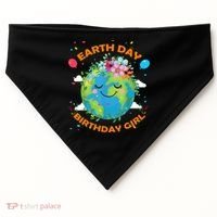 Earth Day Birthday Planet April 22nd Bday Environt Gift USA-Made Doggie Bandana thumb 0