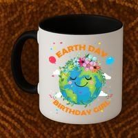 Earth Day Birthday Planet April 22nd Bday Environt Gift Coffee Mug thumb 2