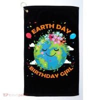 Earth Day Birthday Planet April 22nd Bday Environt Gift Golf Towel thumb 0