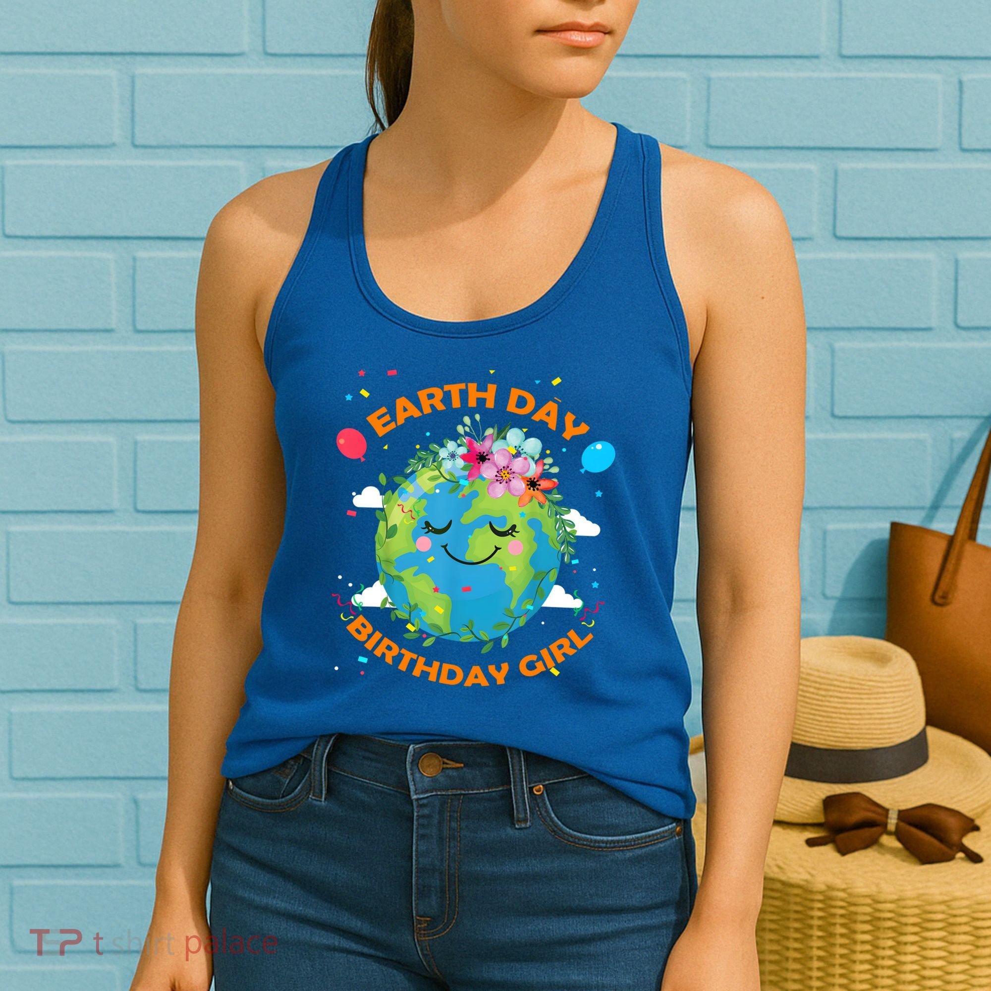 Earth Day Birthday Planet April 22nd Bday Environt Gift Women's Tank Top