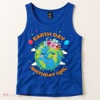 Earth Day Birthday Planet April 22nd Bday Environt Gift Tank Top thumb 2
