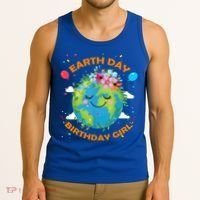 Earth Day Birthday Planet April 22nd Bday Environt Gift Tank Top thumb 3