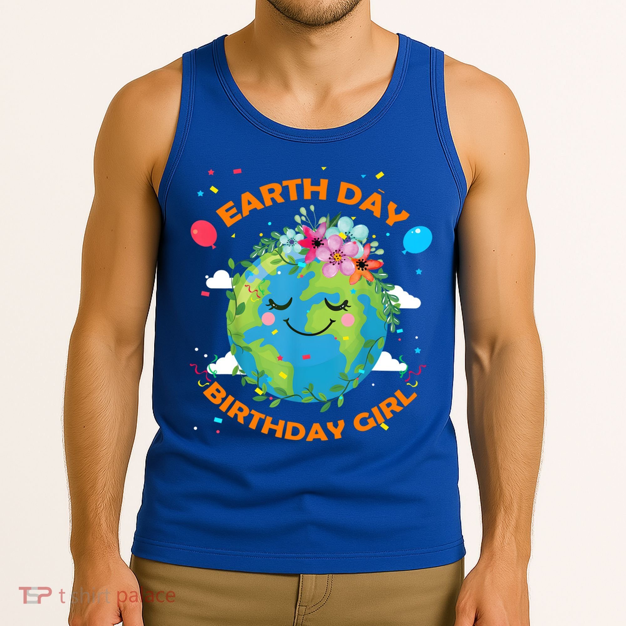 Earth Day Birthday Planet April 22nd Bday Environt Gift Tank Top
