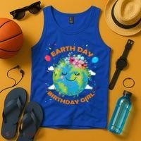 Earth Day Birthday Planet April 22nd Bday Environt Gift Tank Top thumb 4