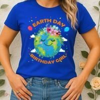 Earth Day Birthday Planet April 22nd Bday Environt Gift Women's T-Shirt thumb 2