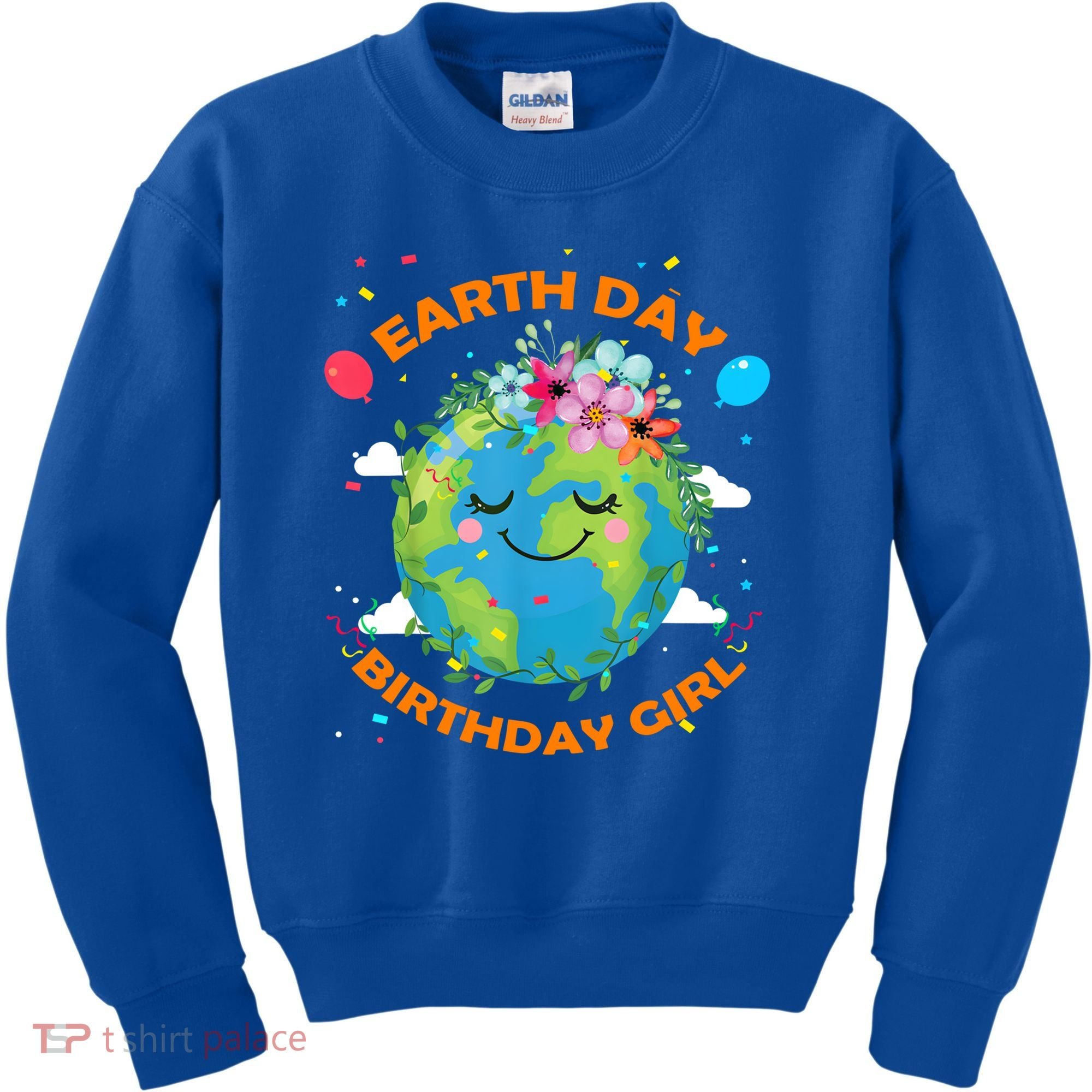Earth Day Birthday Planet April 22nd Bday Environt Gift Kids Sweatshirt