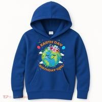 Earth Day Birthday Planet April 22nd Bday Environt Gift Kids Hoodie thumb 0