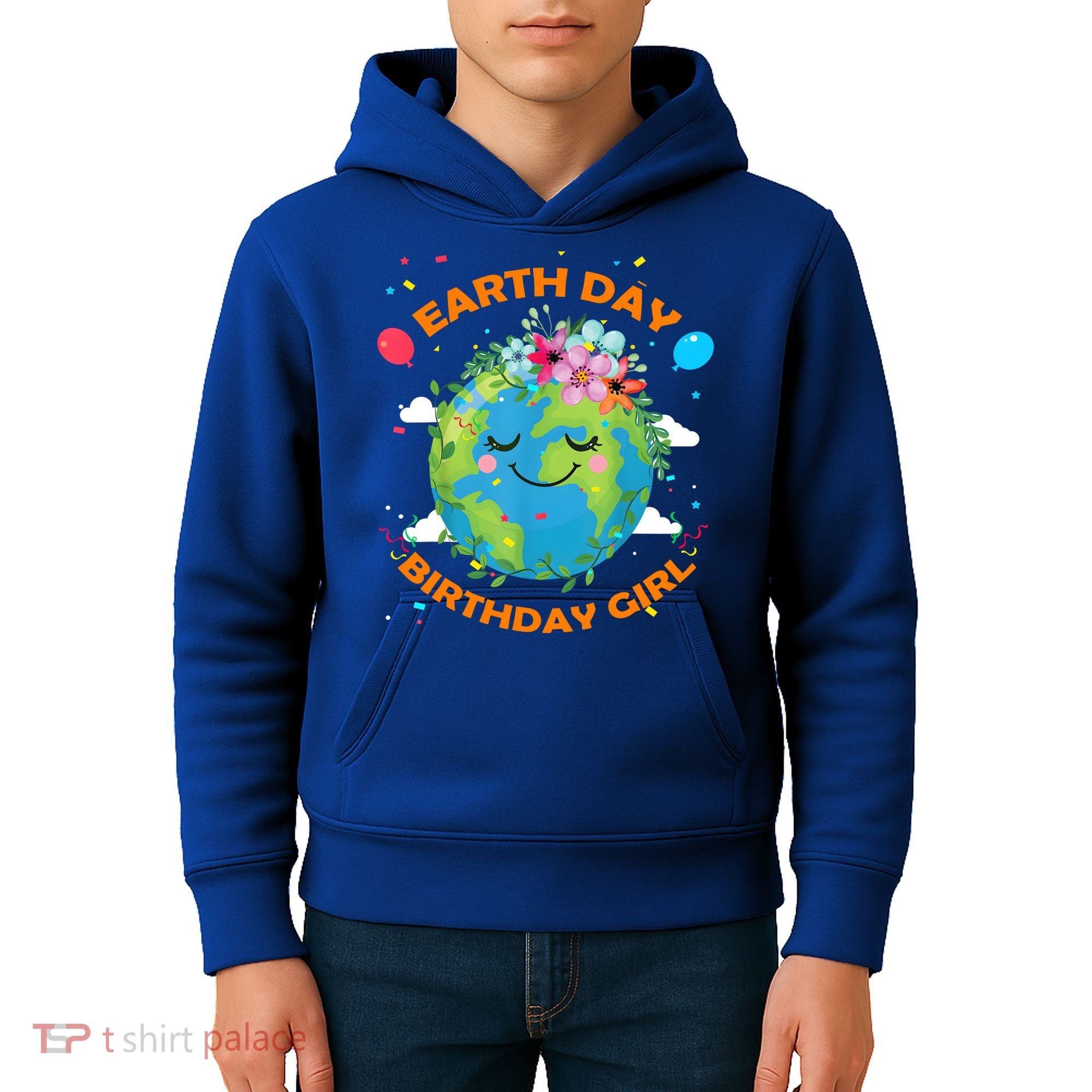 Earth Day Birthday Planet April 22nd Bday Environt Gift Kids Hoodie
